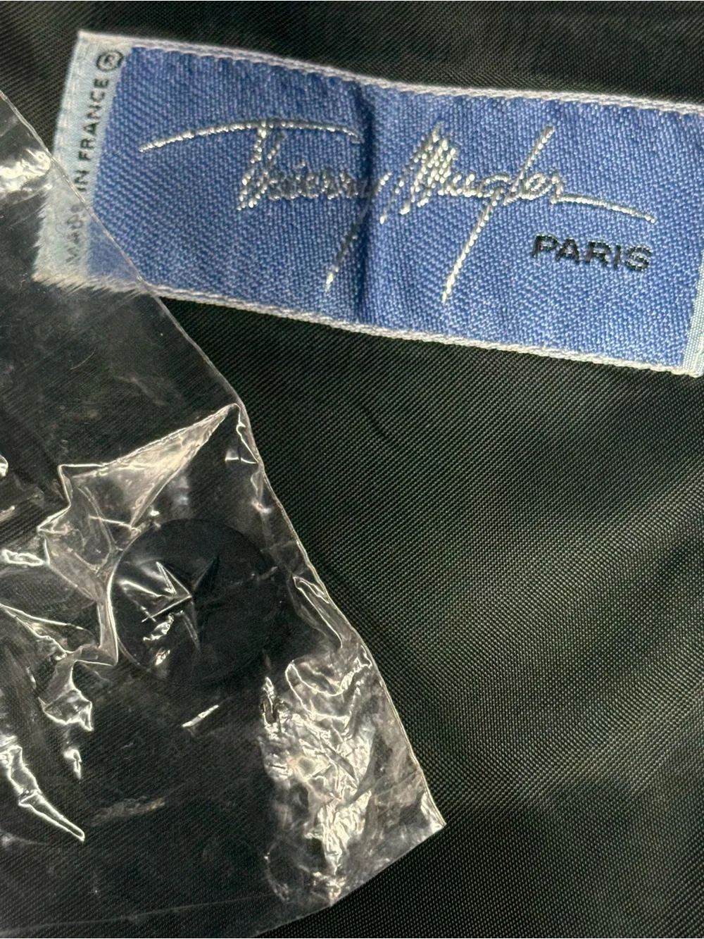 Thierry Mugler Paris, Wool/ Cashmere Leather Trim, Blazer